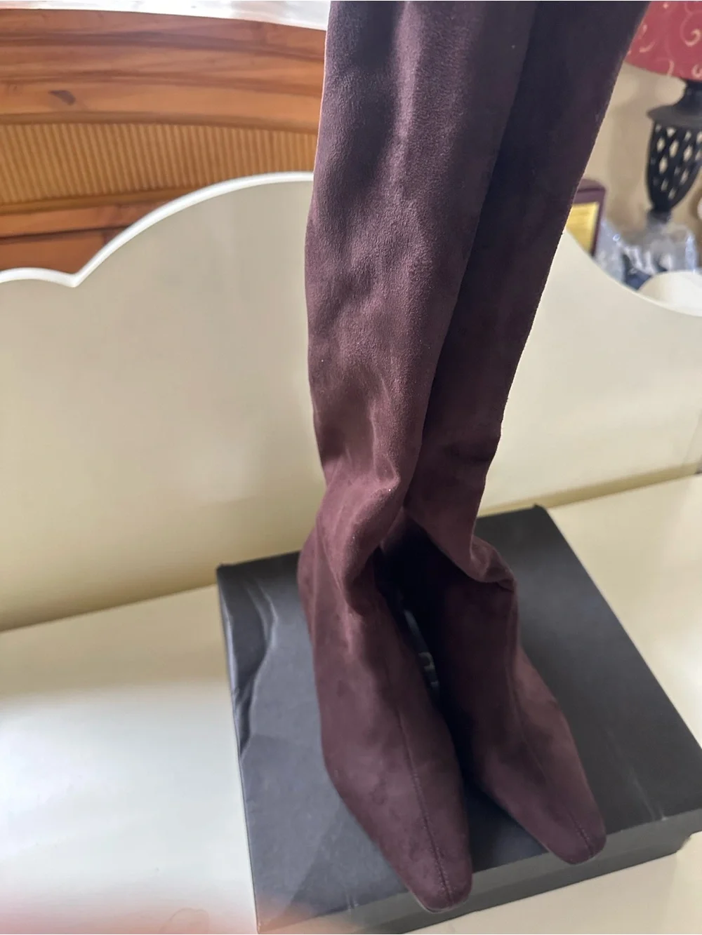 Dolce Vita Women's Brown Over-the-Knee Stretch Boots